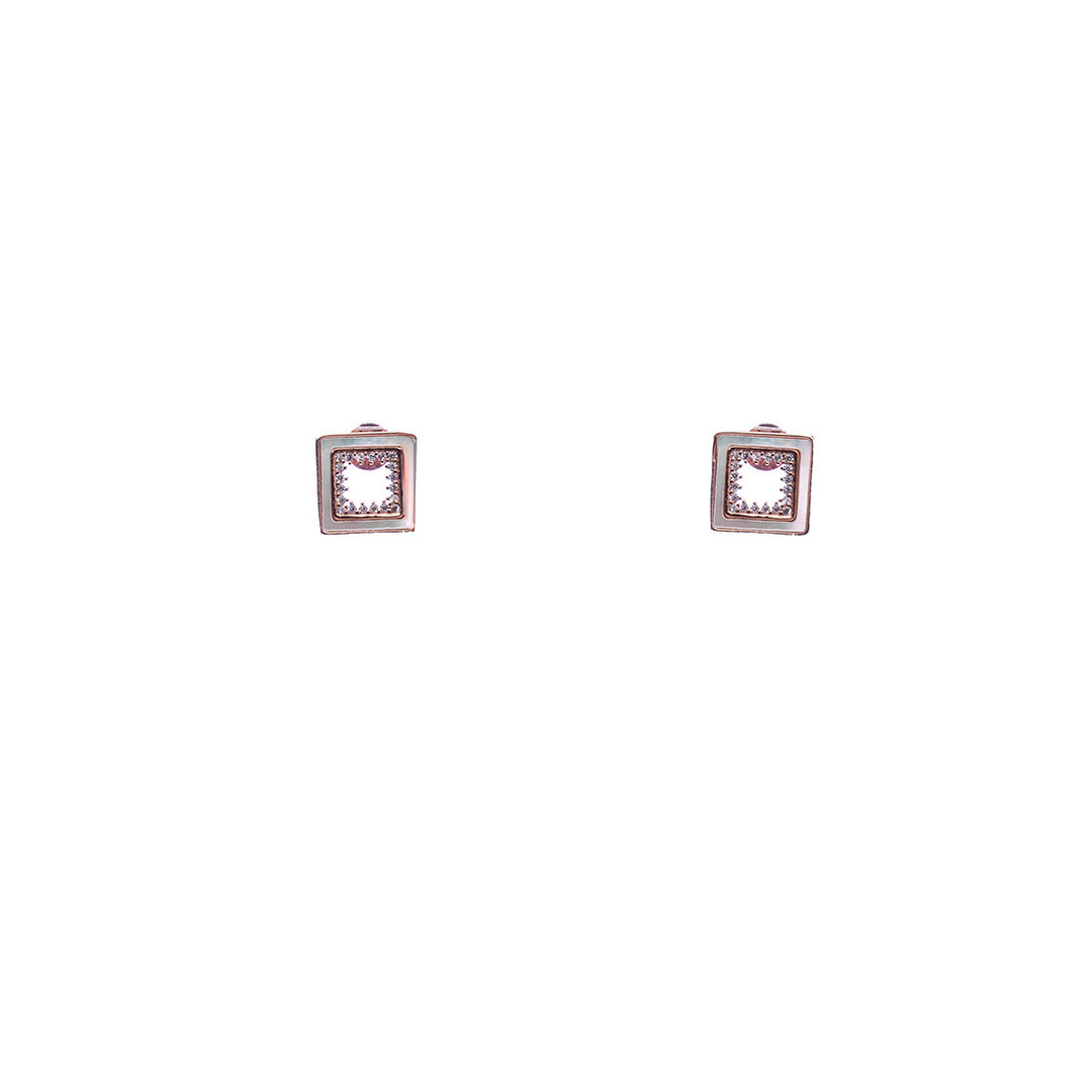 Halo Square MoP Earrings