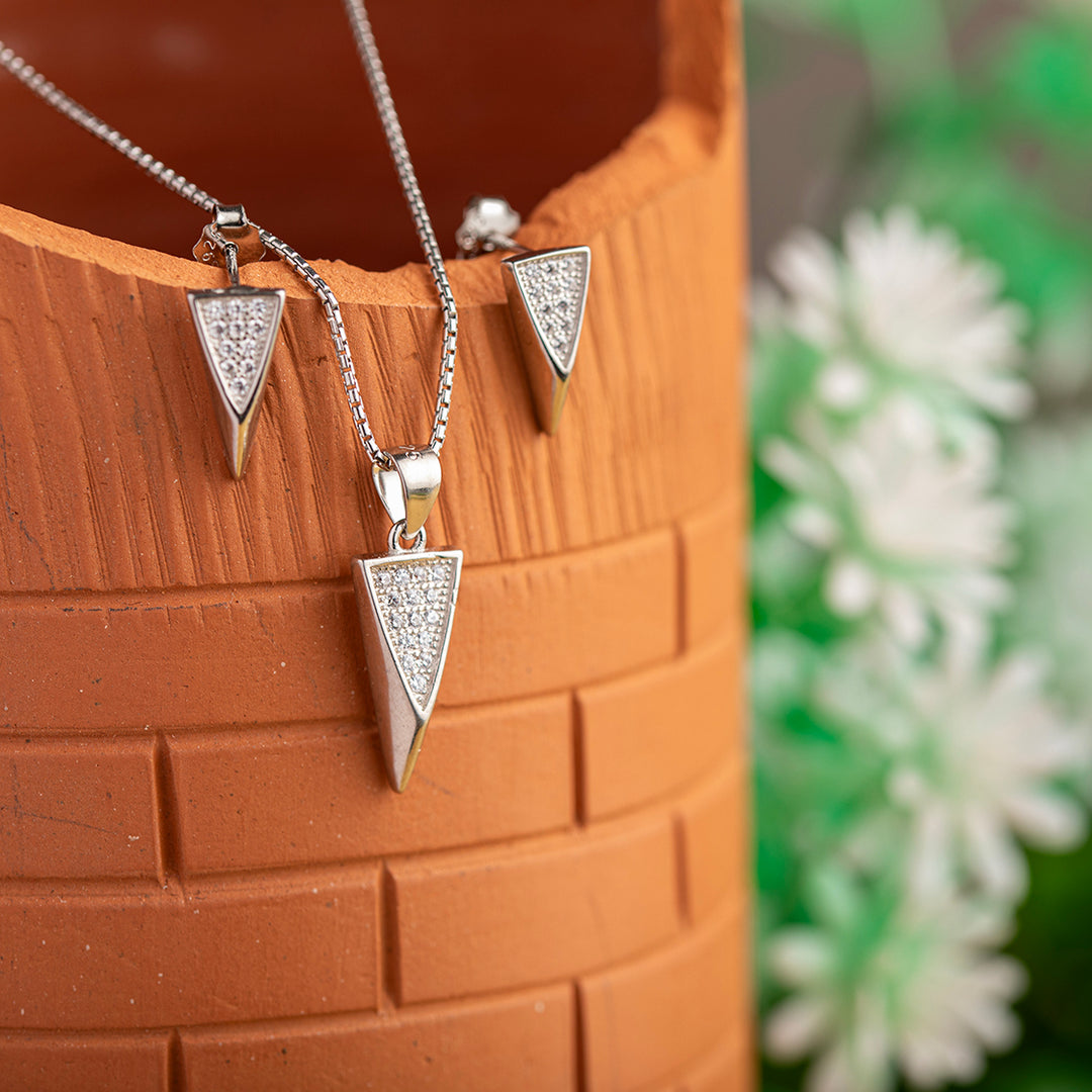 Mini Inverted Triangle Necklace