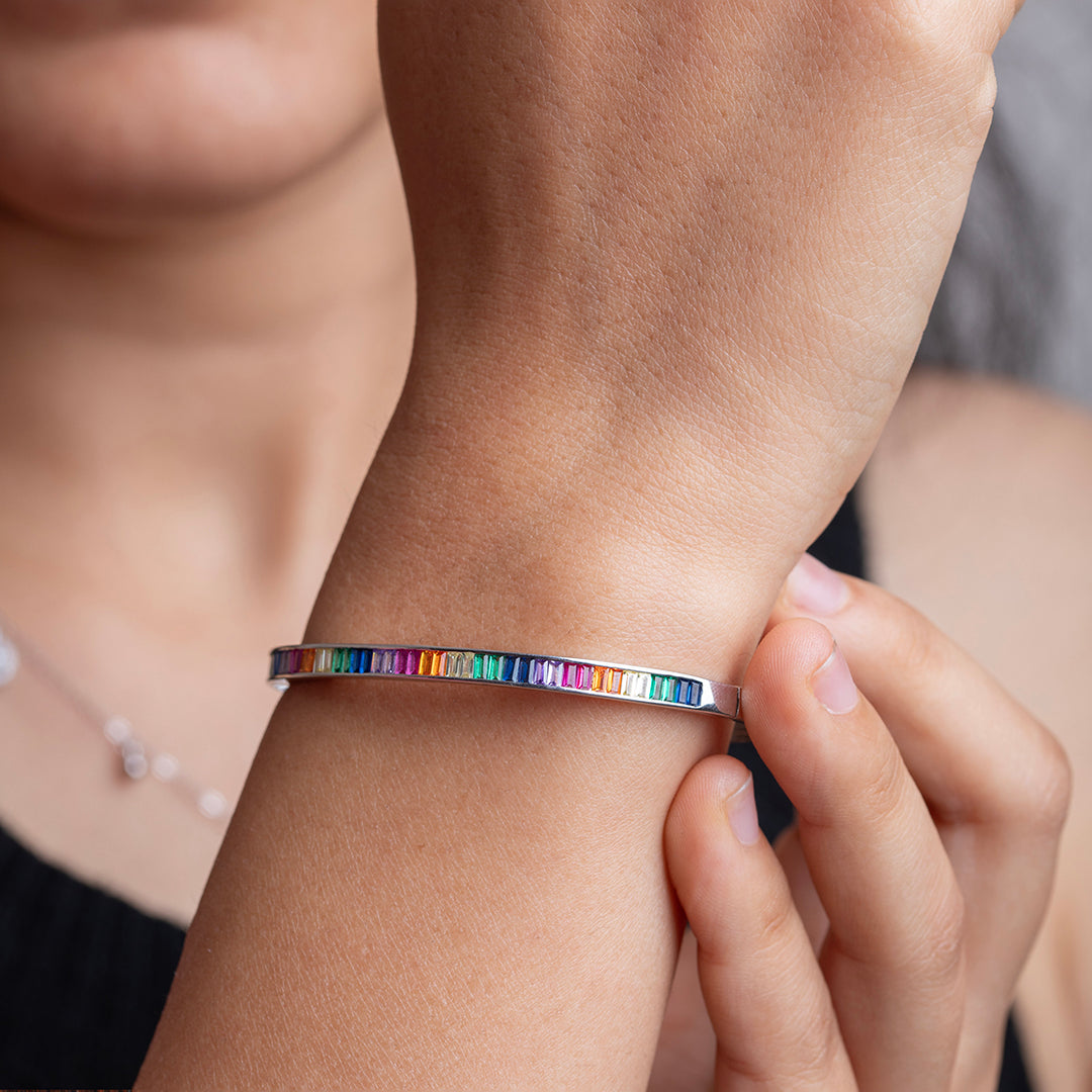 Rainbow Baguette Bracelet