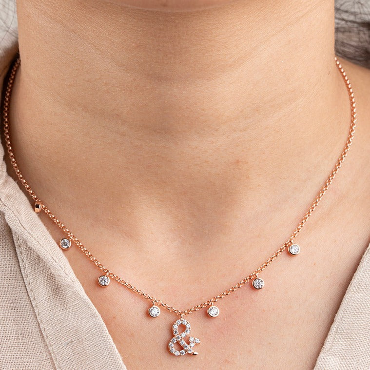 Dainty charms & necklace