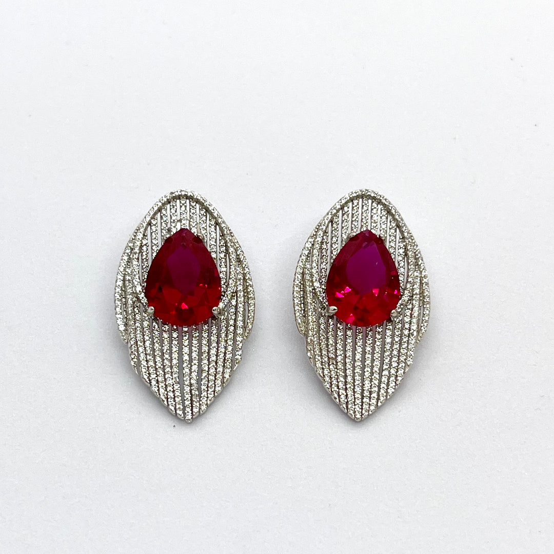 Crimson Foliage Earrings