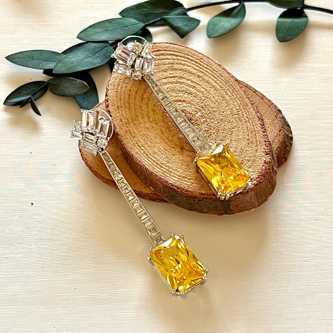 Sunlit Citrine Elegance Earings