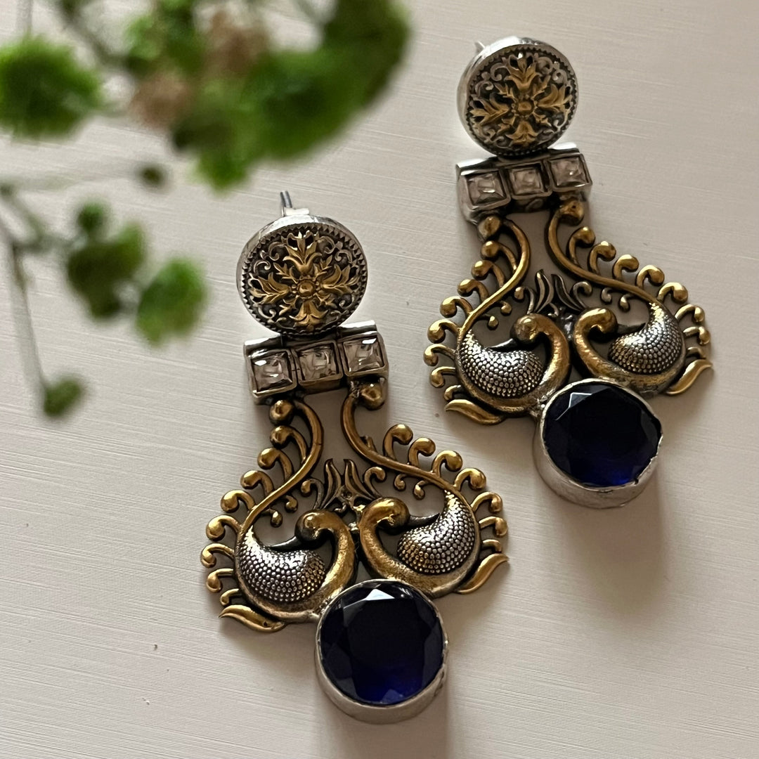 Peacock Tribal Earrings