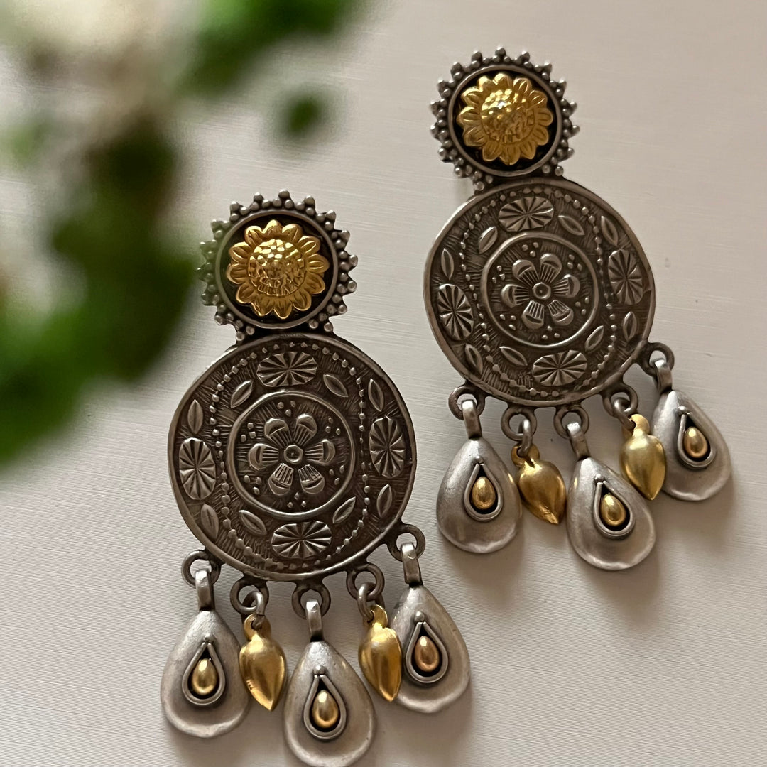 Rustic Token Earrings