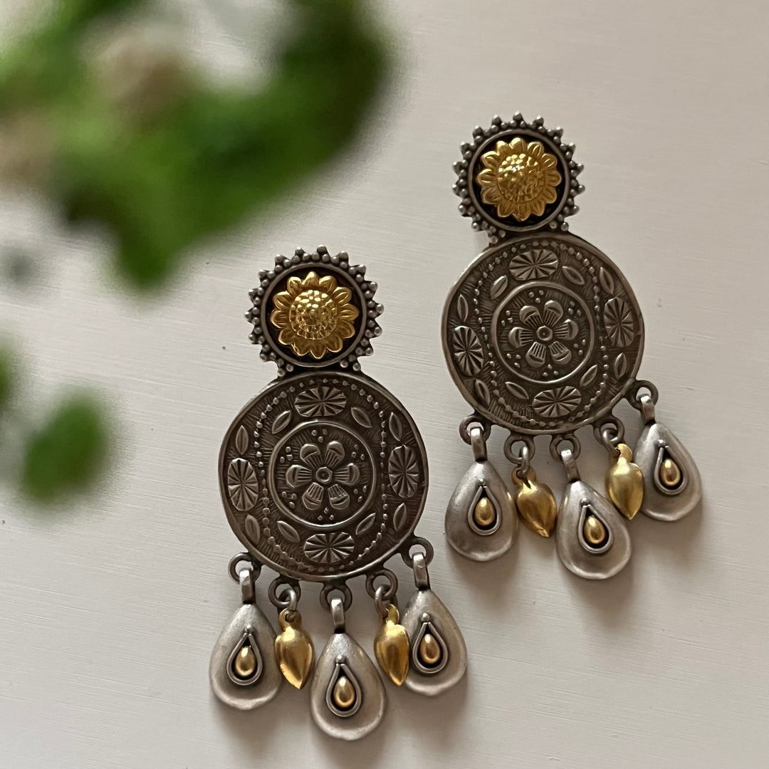 Rustic Token Earrings