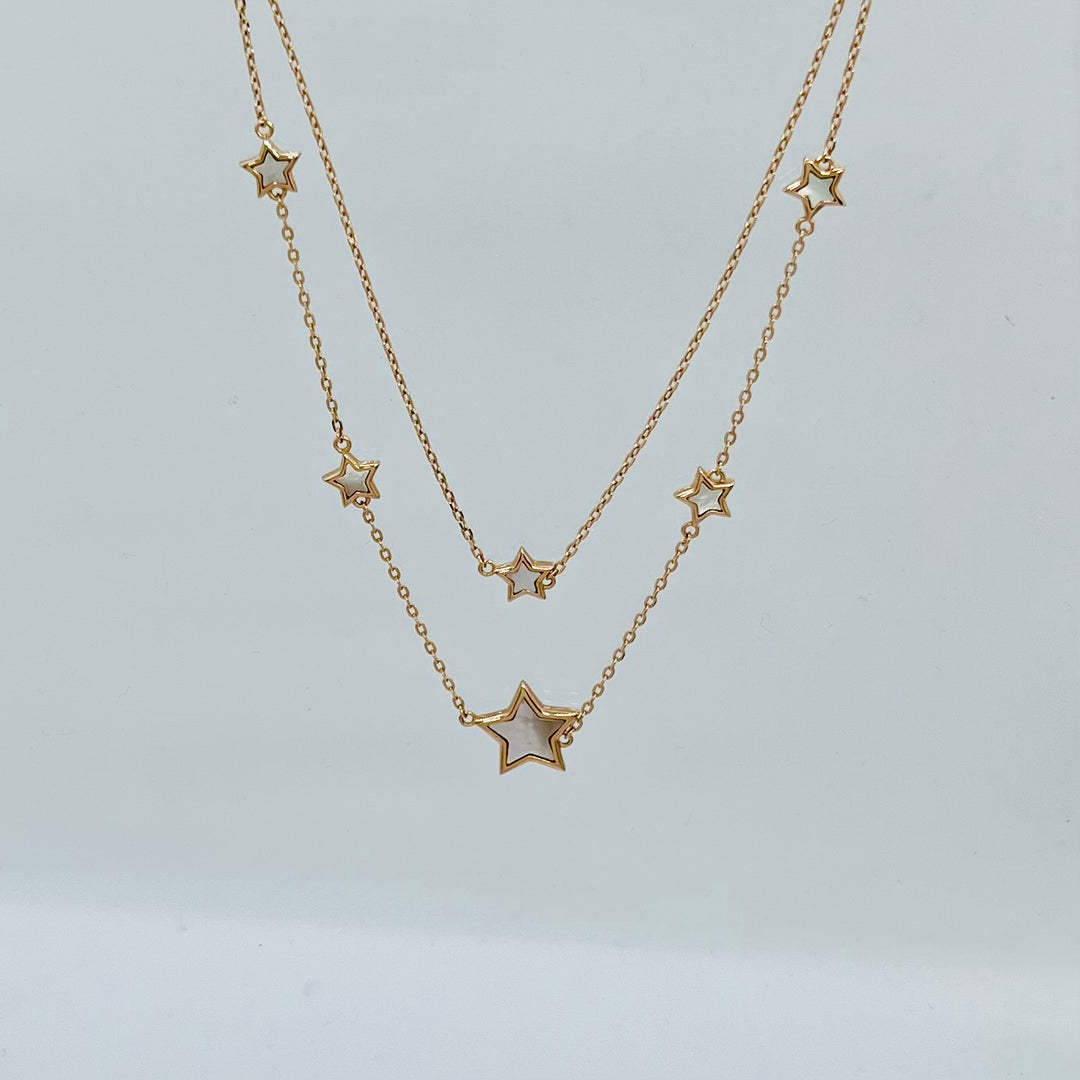 Twilight Twinkle Rose Gold Necklace