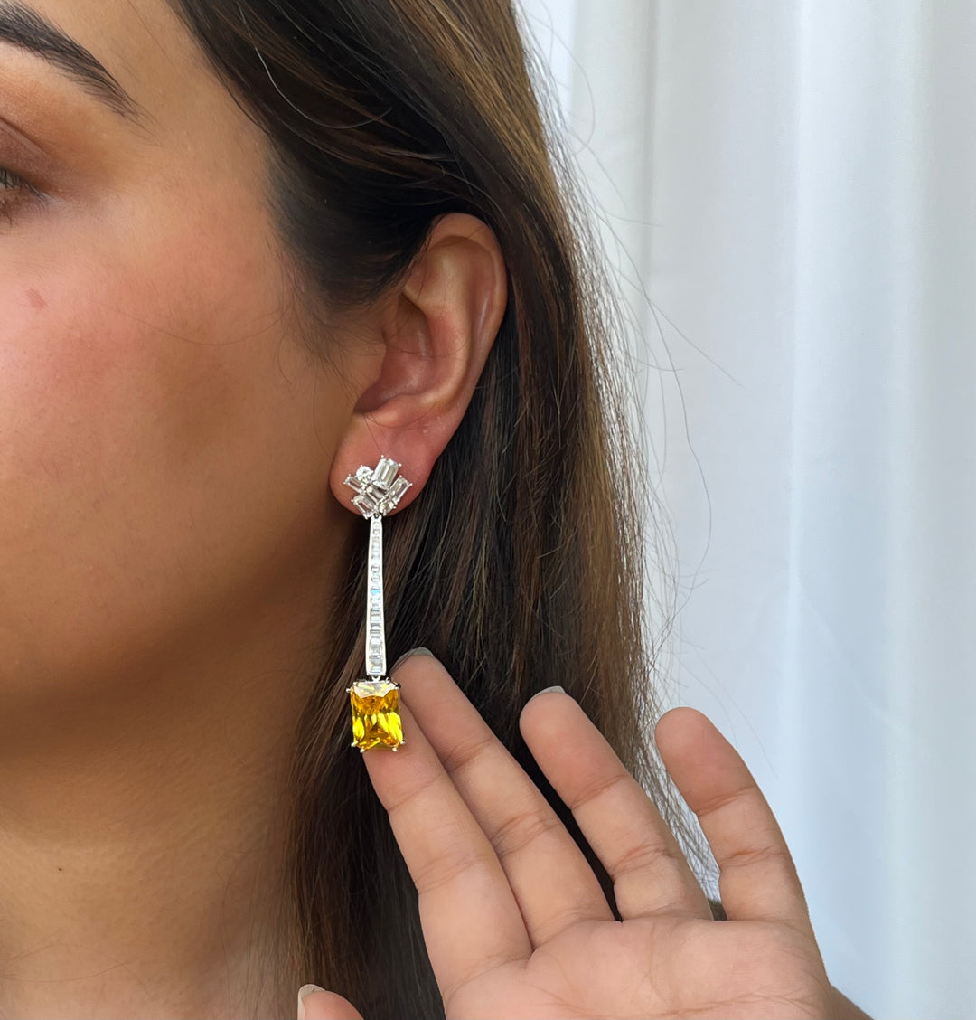 Sunlit Citrine Elegance Earings