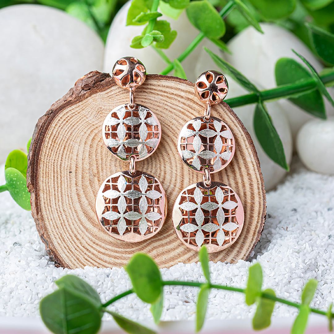 Gilded Floral Earrings