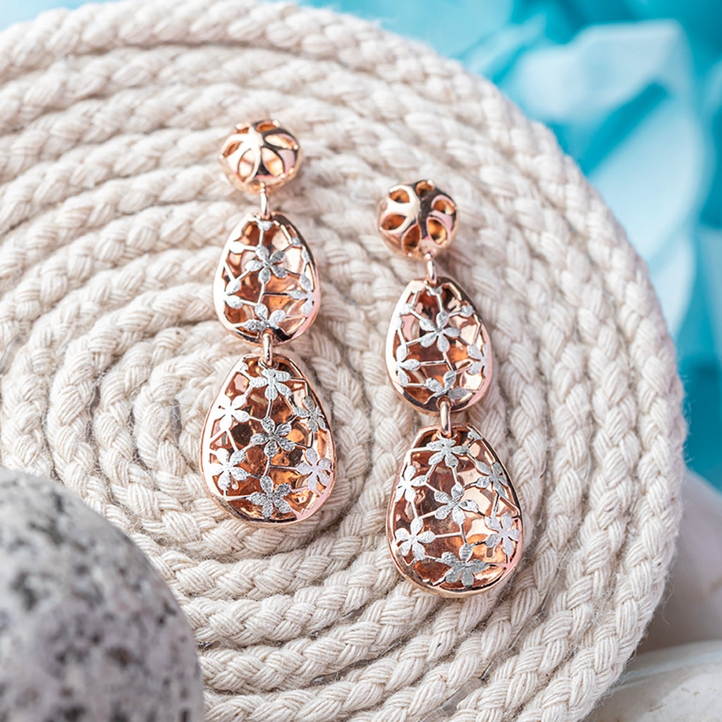 Gilded Dew Drop Earrings Ruri Jewels