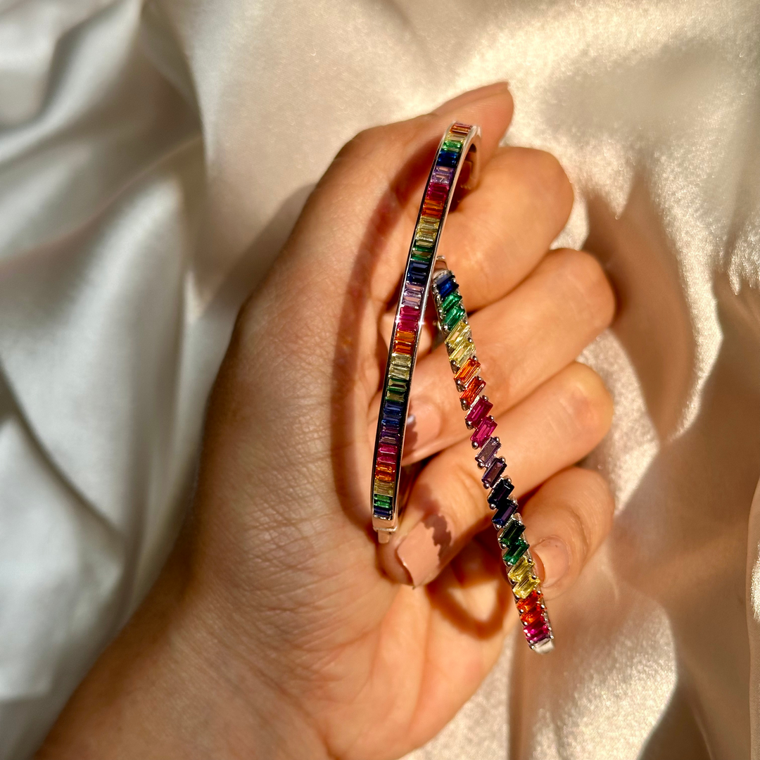 Rainbow Baguette Bracelet