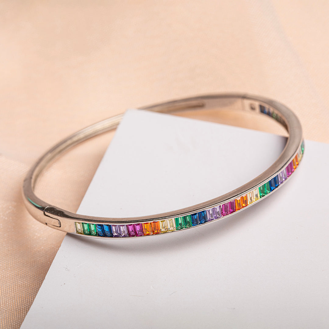 Rainbow Baguette Bracelet